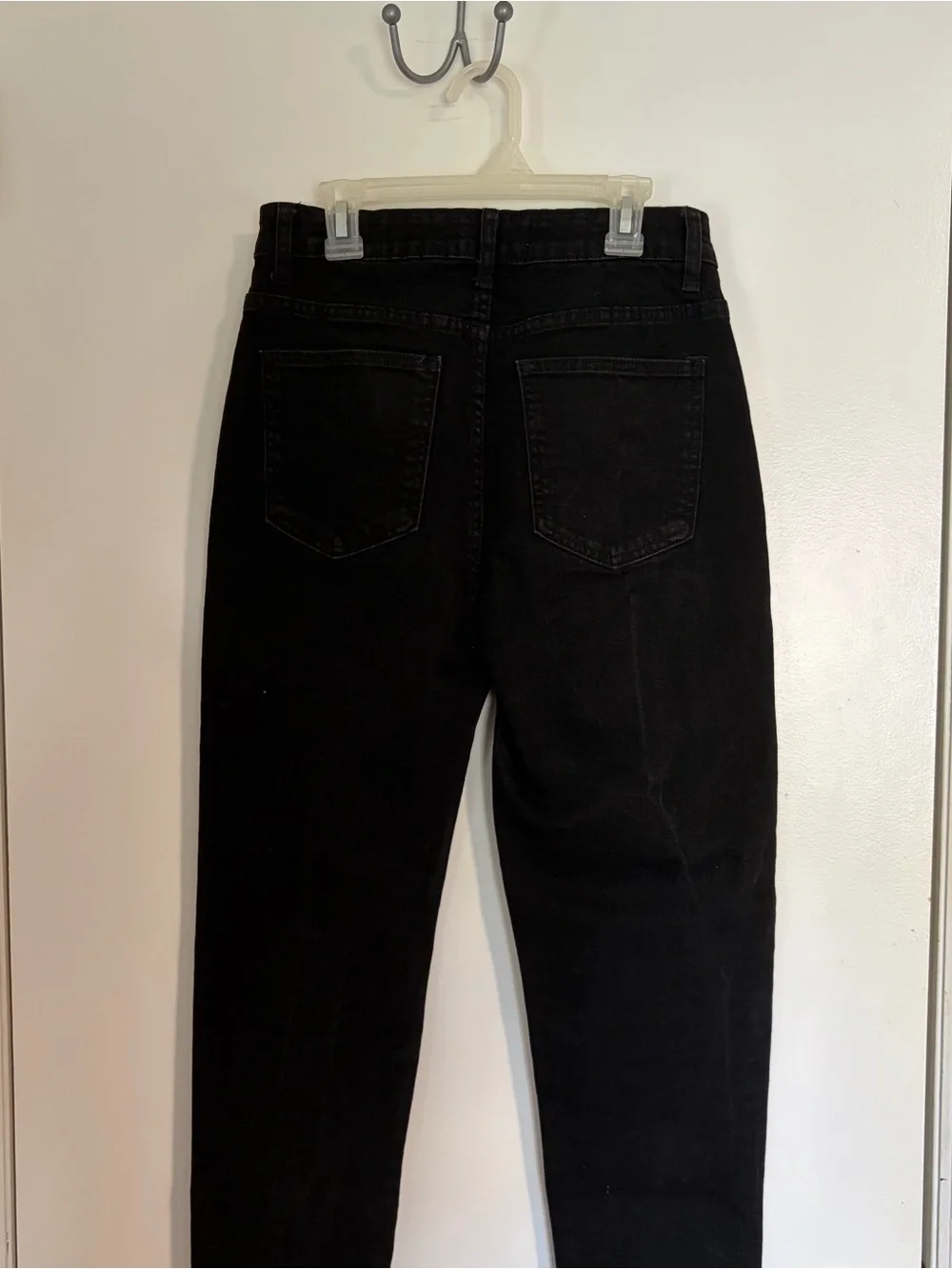 Cotton On Black High-Rise Stretch Mom Jeans